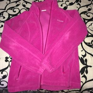 Women’s Medium Pink Columbia Fleece Jacket